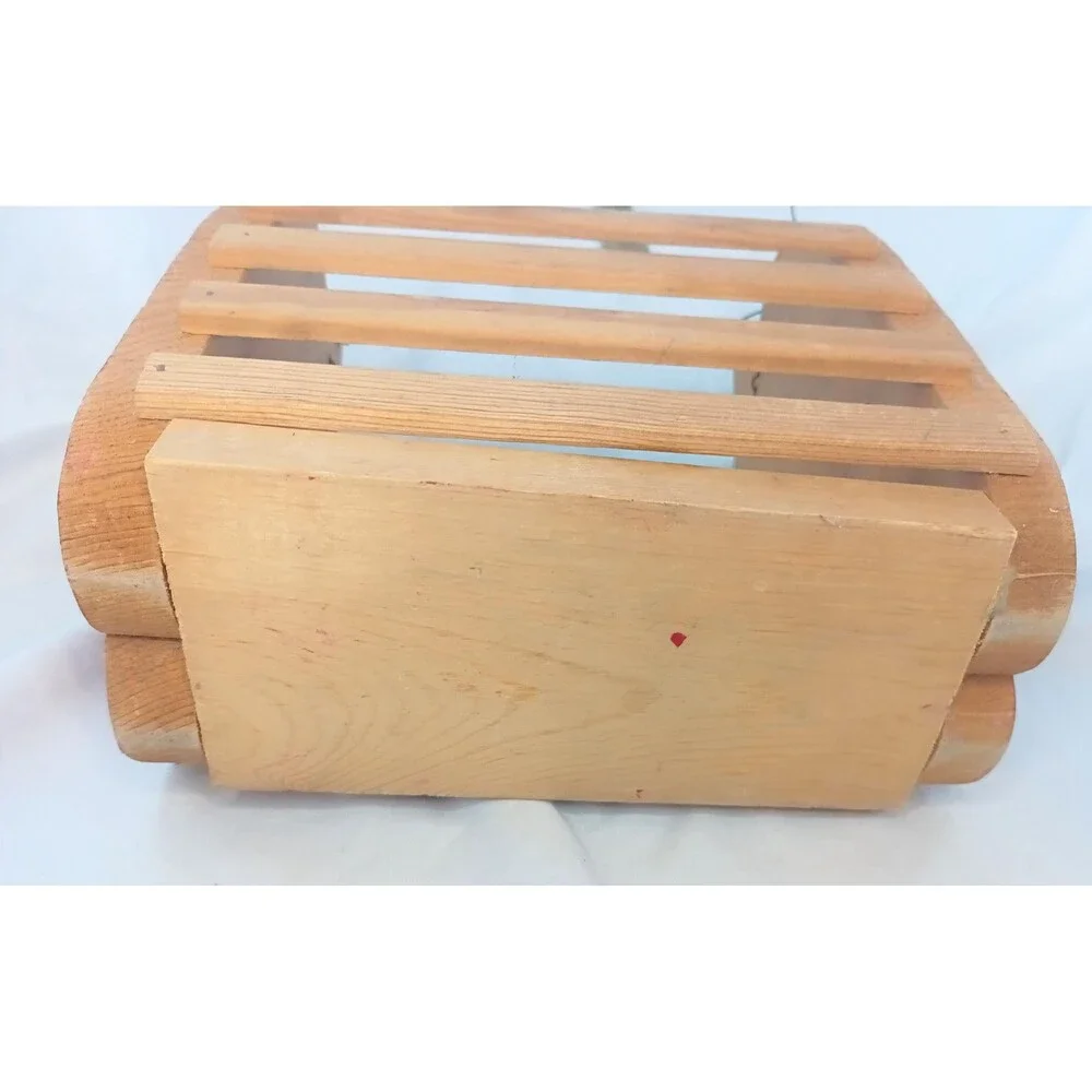 Wooden Apple Basket Folk Art